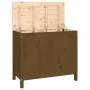 Laundry trunk solid honey brown pine wood 88.5x44x76 cm by vidaXL, Laundry baskets - Ref: Foro24-823582, Price: 102,54 €, Dis...