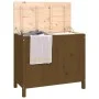 Laundry trunk solid honey brown pine wood 88.5x44x76 cm by vidaXL, Laundry baskets - Ref: Foro24-823582, Price: 102,54 €, Dis...