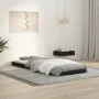 Bettrahmen aus massivem schwarzem Kiefernholz, 75 x 190 cm von vidaXL, Betten und Lattenroste - Ref: Foro24-823488, Preis: 78...