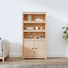 Solid pine wood sideboard 80x35x154 cm by vidaXL, Sideboards - Ref: Foro24-823519, Price: 141,09 €, Discount: %