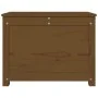 Solid pine wood storage box in honey brown color, measuring 60x32x45.5 cm. by vidaXL, Closets and storage - Ref: Foro24-82354...