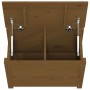 Solid pine wood storage box in honey brown color, measuring 60x32x45.5 cm. by vidaXL, Closets and storage - Ref: Foro24-82354...