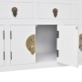 White Solid Wood Chinese Style Sideboard by vidaXL, Sideboards - Ref: Foro24-242647, Price: 198,02 €, Discount: %
