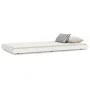 Estructura de cama madera maciza de pino blanco 100x200 cm de vidaXL, Camas y somieres - Ref: Foro24-823490, Precio: 86,52 €,...