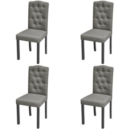 Swivel dining chairs 4 units gray fabric by vidaXL, dining chairs - Ref: Foro24-242224, Price: 246,85 €, Discount: %