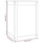 Wäschetruhe aus massivem Kiefernholz 44x44x66 cm von vidaXL, Wäschekörbe - Ref: Foro24-823564, Preis: 67,28 €, Rabatt: %
