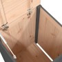 Baúl para la colada madera maciza de pino gris 44x44x66 cm de vidaXL, Cestas para ropa - Ref: Foro24-823566, Precio: 78,18 €,...
