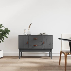 Sideboard aus massivem Kiefernholz grau 110x40x78 cm von vidaXL, Sideboards - Ref: Foro24-823526, Preis: 106,64 €, Rabatt: %