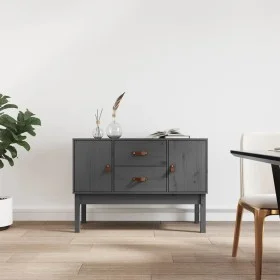 Solid gray pine wood sideboard 110x40x78 cm by vidaXL, Sideboards - Ref: Foro24-823526, Price: 106,64 €, Discount: %