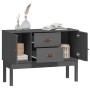 Sideboard aus massivem Kiefernholz grau 110x40x78 cm von vidaXL, Sideboards - Ref: Foro24-823526, Preis: 106,64 €, Rabatt: %