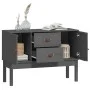Sideboard aus massivem Kiefernholz grau 110x40x78 cm von vidaXL, Sideboards - Ref: Foro24-823526, Preis: 106,64 €, Rabatt: %