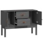 Sideboard aus massivem Kiefernholz grau 110x40x78 cm von vidaXL, Sideboards - Ref: Foro24-823526, Preis: 106,64 €, Rabatt: %