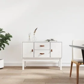 Aparador madera maciza de pino blanco 110x40x78 cm de vidaXL, Aparadores - Ref: Foro24-823525, Precio: 154,05 €, Descuento: %