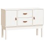 Aparador madera maciza de pino blanco 110x40x78 cm de vidaXL, Aparadores - Ref: Foro24-823525, Precio: 155,93 €