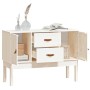 Aparador madera maciza de pino blanco 110x40x78 cm de vidaXL, Aparadores - Ref: Foro24-823525, Precio: 155,93 €