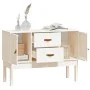 Sideboard aus massivem weißem Kiefernholz, 110 x 40 x 78 cm von vidaXL, Sideboards - Ref: Foro24-823525, Preis: 154,05 €, Rab...