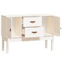 Aparador madera maciza de pino blanco 110x40x78 cm de vidaXL, Aparadores - Ref: Foro24-823525, Precio: 155,93 €