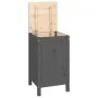 Wäschetruhe aus massivem, grauem Kiefernholz, 44 x 44 x 76 cm von vidaXL, Wäschekörbe - Ref: Foro24-823576, Preis: 65,62 €, R...