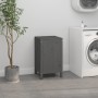 Wäschetruhe aus massivem, grauem Kiefernholz, 44 x 44 x 76 cm von vidaXL, Wäschekörbe - Ref: Foro24-823576, Preis: 65,62 €, R...