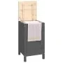 Wäschetruhe aus massivem, grauem Kiefernholz, 44 x 44 x 76 cm von vidaXL, Wäschekörbe - Ref: Foro24-823576, Preis: 65,62 €, R...
