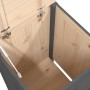 Wäschetruhe aus massivem, grauem Kiefernholz, 44 x 44 x 76 cm von vidaXL, Wäschekörbe - Ref: Foro24-823576, Preis: 65,62 €, R...