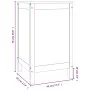 Wäschetruhe aus massivem, grauem Kiefernholz, 44 x 44 x 76 cm von vidaXL, Wäschekörbe - Ref: Foro24-823576, Preis: 65,62 €, R...
