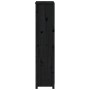 Aparador alto madera maciza de pino negro 80x35x154 cm