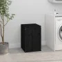 Wäschetruhe aus massivem schwarzem Kiefernholz, 44 x 44 x 66 cm von vidaXL, Wäschekörbe - Ref: Foro24-823568, Preis: 62,88 €,...