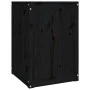 Wäschetruhe aus massivem schwarzem Kiefernholz, 44 x 44 x 66 cm von vidaXL, Wäschekörbe - Ref: Foro24-823568, Preis: 62,88 €,...