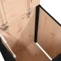 Wäschetruhe aus massivem schwarzem Kiefernholz, 44 x 44 x 66 cm von vidaXL, Wäschekörbe - Ref: Foro24-823568, Preis: 62,88 €,...