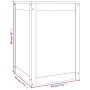 Wäschetruhe aus massivem schwarzem Kiefernholz, 44 x 44 x 66 cm von vidaXL, Wäschekörbe - Ref: Foro24-823568, Preis: 62,88 €,...
