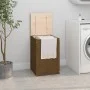 Wäschetruhe aus massivem honigbraunem Kiefernholz, 44 x 44 x 66 cm von vidaXL, Wäschekörbe - Ref: Foro24-823567, Preis: 61,52...