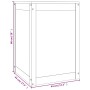 Wäschetruhe aus massivem honigbraunem Kiefernholz, 44 x 44 x 66 cm von vidaXL, Wäschekörbe - Ref: Foro24-823567, Preis: 61,52...