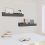 Wandregale 2 Stück massives graues Kiefernholz 50x12x9 cm von vidaXL, Regale und Regale - Ref: Foro24-823586, Preis: 24,05 €,...