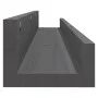 Wall shelves 2 pcs solid gray pine wood 110x12x9 cm by vidaXL, Shelves and shelves - Ref: Foro24-823596, Price: 34,36 €, Disc...