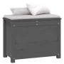 Gray solid pine wood storage box 60x32x45.5 cm by vidaXL, Closets and storage - Ref: Foro24-823546, Price: 88,55 €, Discount: %