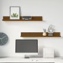 Wandregale 2 Stück honigbraunes Kiefernholz 80x11x9 cm von vidaXL, Regale und Regale - Ref: Foro24-823607, Preis: 20,50 €, Ra...