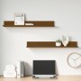 Wandregale 2 Stück honigbraunes Kiefernholz 80x11x9 cm von vidaXL, Regale und Regale - Ref: Foro24-823607, Preis: 20,50 €, Ra...
