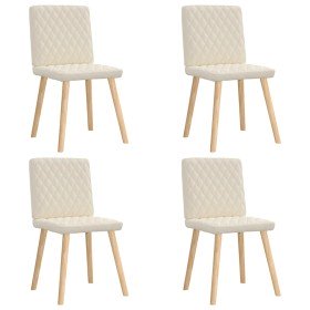 Sillas de comedor 4 unidades lino Sillas de comedor 4 unidades lino