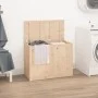 Wäschetruhe aus massivem Kiefernholz, 88,5 x 44 x 66 cm von vidaXL, Wäschekörbe - Ref: Foro24-823569, Preis: 108,84 €, Rabatt: %