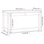 Solid pine wood storage box 80x40x45.5 cm by vidaXL, Closets and storage - Ref: Foro24-823534, Price: 75,60 €, Discount: %