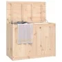 Wäschetruhe aus massivem Kiefernholz, 88,5 x 44 x 66 cm von vidaXL, Wäschekörbe - Ref: Foro24-823569, Preis: 108,84 €, Rabatt: %
