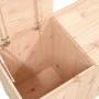 Wäschetruhe aus massivem Kiefernholz, 88,5 x 44 x 66 cm von vidaXL, Wäschekörbe - Ref: Foro24-823569, Preis: 108,84 €, Rabatt: %