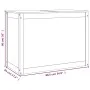 Wäschetruhe aus massivem Kiefernholz, 88,5 x 44 x 66 cm von vidaXL, Wäschekörbe - Ref: Foro24-823569, Preis: 108,84 €, Rabatt: %