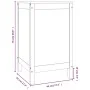 Wäschetruhe aus massivem Kiefernholz, 44 x 44 x 76 cm von vidaXL, Wäschekörbe - Ref: Foro24-823574, Preis: 69,32 €, Rabatt: %