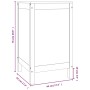 Wäschetruhe aus massivem Kiefernholz, 44 x 44 x 76 cm von vidaXL, Wäschekörbe - Ref: Foro24-823574, Preis: 70,19 €, Rabatt: %