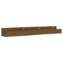 Wall shelves 2 pcs honey brown pine wood 80x12x9 cm by vidaXL, Shelves and shelves - Ref: Foro24-823592, Price: 27,89 €, Disc...