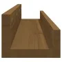 Wall shelves 2 pcs honey brown pine wood 80x12x9 cm by vidaXL, Shelves and shelves - Ref: Foro24-823592, Price: 27,89 €, Disc...