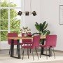 Sillas de comedor 4 unidades terciopelo rojo tinto en Sillas de comedor | Comprar online en Foro24