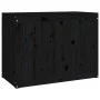 Laundry trunk solid black pine wood 88.5x44x66 cm by vidaXL, Laundry baskets - Ref: Foro24-823573, Price: 103,90 €, Discount: %